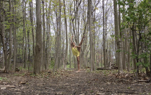 ballet dancer outside in nature